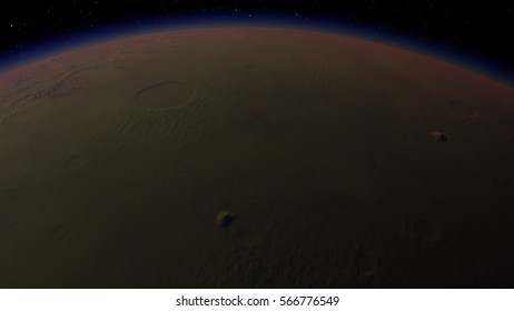 Exoplanet 3D illustration (Elements of this image furnished by NASA)