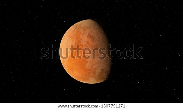 Exoplanet 3D
illustration orange planet fiery hot against the bright sun
(Elements of this image furnished by
NASA)