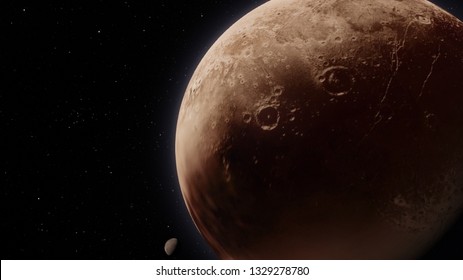 Exoplanet 3d Illustrationdwarf Planet Pluto Isolated Stock Illustration ...