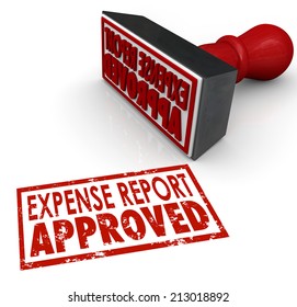 Expense Report Approved Words In A Red Stamp Approving Your Costs And Receipts For Reimbursement