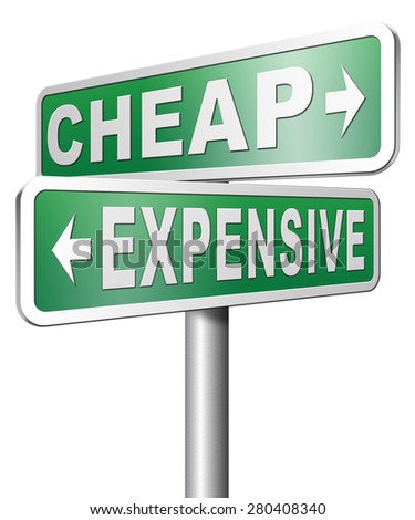 expensive cheap compare prices best value stock illustration compare stock prices