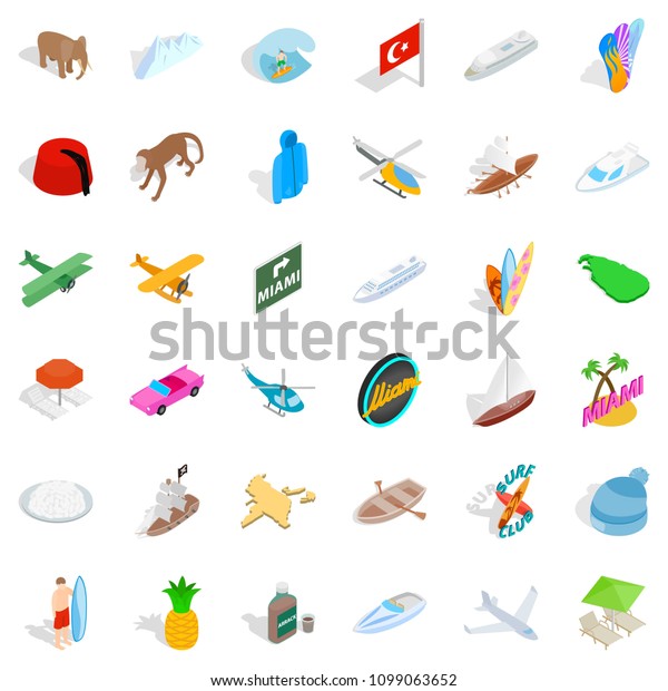 Experience icons set. Isometric style\
of 36 experience icons for web isolated on white\
background