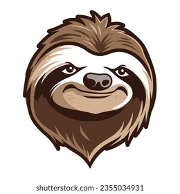 Experience the mesmerizing world of sloth animal design sticker logo minimalist simple illustration clipart icon vector jpg png white background that have some abstact clear vibes.!