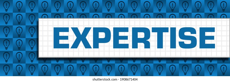 Expertise concept image with text and related symbols.