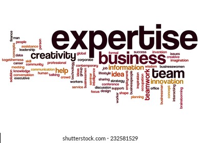 Expertise word cloud concept