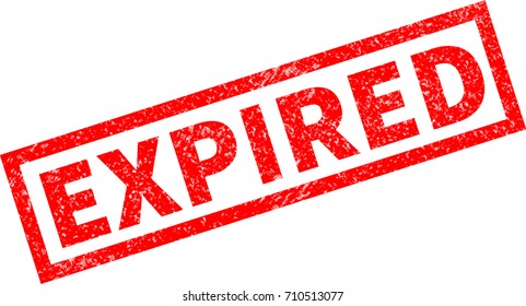 expired red rubber stamp on white background. expired sign. 