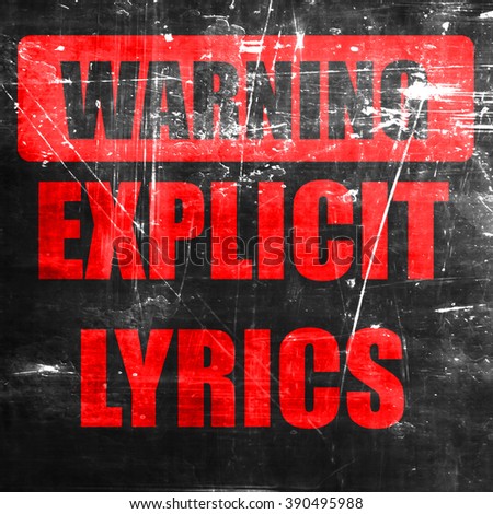 Explicit lyrics sign
