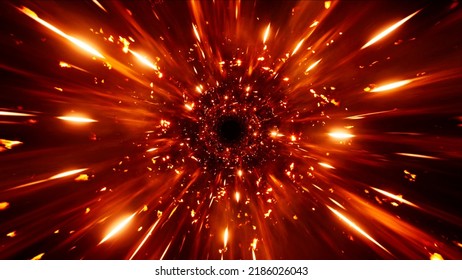 Exploding Fire Space Warp Energy Effect Stock Illustration 2186026043 ...