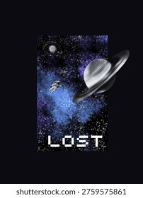 Explore the beauty of the unknown with this “Lost in Space” design.
Featuring a floating astronaut drifting through a vibrant galaxy alongside a detailed Saturn-like planet, this artwork captures the feeling of isolation, curiosity, and infinite space.
The deep cosmic colors combined with a minimalist astronaut create a modern aesthetic perfect for space lovers and dreamers.
This design represents adventure, mystery, and the idea of being lost in something bigger than yourself.
Perfect for fans of space art, sci-fi themes, and unique aesthetic fashion.
A great gift for anyone fascinated by the universe, astronomy, or cosmic exploration.