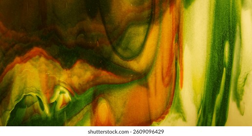 Explore an Eclectic and Expressive Painted Dreamscape: A Vivid Tapestry of Colors and Abstract Forms