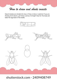Explore insects sketching! Start with light outlines, then add depth using pencil shading techniques like hatching, cross-hatching, and blending. Try stippling for feather texture.