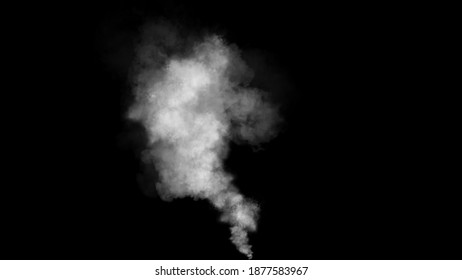 Explosion Chemistry Smoke Bomb On Isolated Background. Freezing Dry Fog Bombs Texture Overlays. Stock Illustration.