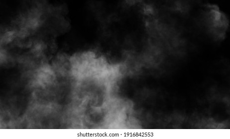 Explosion Chemistry Smoke Bomb On Isolated Background. Freezing Dry Fog Bombs Texture Overlays. Stock Illustration.