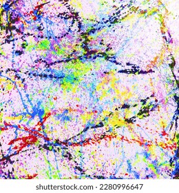 explosion and splashes of crazy colors