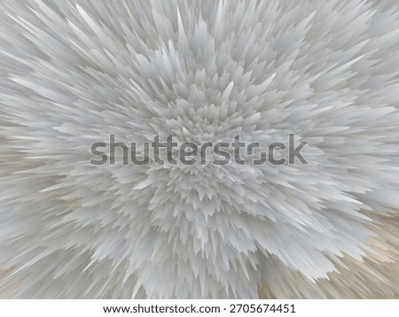 Explosive radial spike 3D texture — dynamic white crystal burst creating energetic, high-impact abstract background.