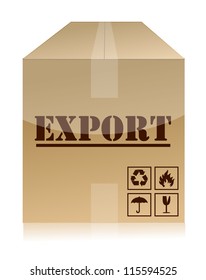 export box illustration design over a white background