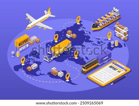 Export and import isometric composition