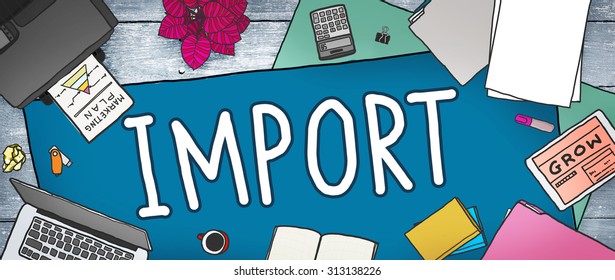 Export Import Logistic Transportation Concept