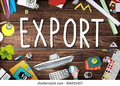 Export Import Logistics Transportation Freight Concept