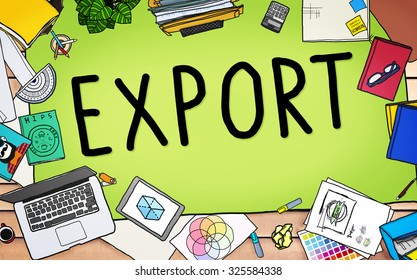 Export Import Logistics Transportation Freight Concept