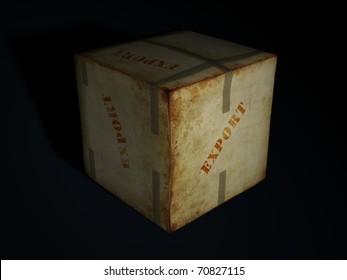 Export Package on Black Background