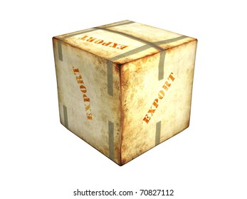 Export Package on White Background
