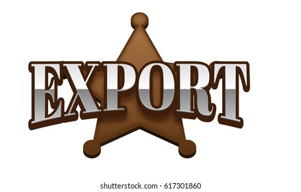 Export Text for Title or Headline. In 3D Fancy Fun and Futuristic style