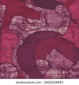Expressive purple abstract pattern with bold vibrant hues.