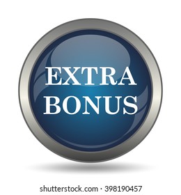 Extra bonus icon. Internet button on white background.