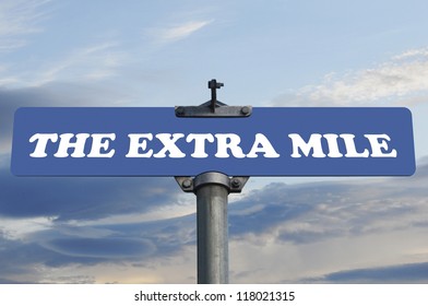 The Extra Mile Road Sign