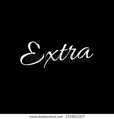 Extra text on black background for technology logo design