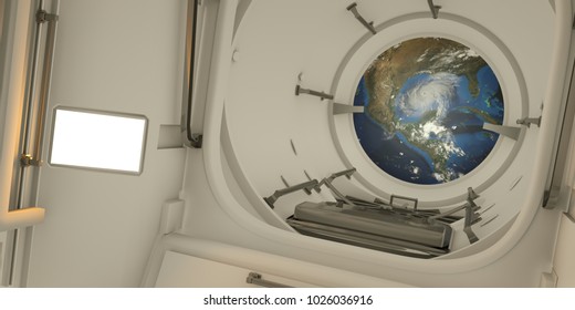 International Space Station Interior Stock Illustrations