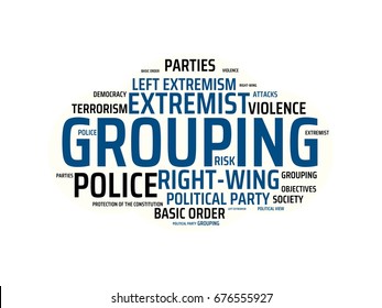  - EXTREMISM - image with words associated with the topic EXTREMISM, word, image, illustration