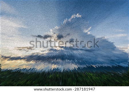 Similar – Image, Stock Photo Sunset over Sardinian landscape