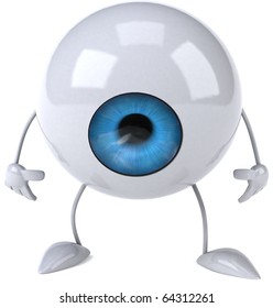 Strong Healthy White Eye Eyeball Character Stock Vector (royalty Free 