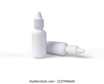 Eye Dropper Bottle- Bottle Eye Dropper Mockup - 3d Rendering