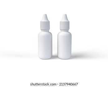 Eye Dropper Bottle- Bottle Eye Dropper Mockup - 3d Rendering