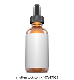 Eye Dropper Bottle On White Background.3D Rendering