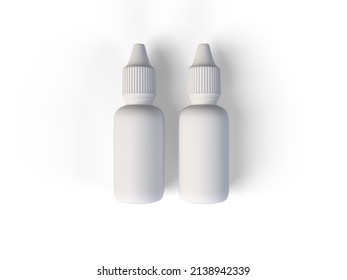 Eye Dropper Mockup In White Color - 3d Rendering