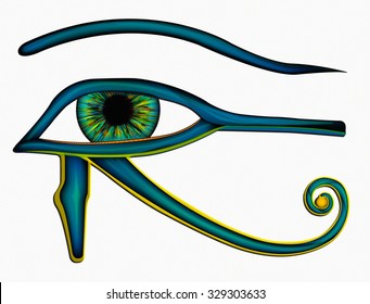 Eye Of Horus White Background