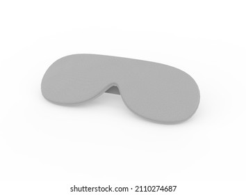 Eye Mask Mockup. Isolated Product. 3d Rendering