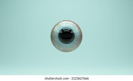 Eyeball Human Iris Cornea Pupil Dilation Anatomy Vision Reflection 3d Illustration Render