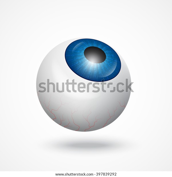 Eyeball Icon Isolated On White Stock Illustration 397839292