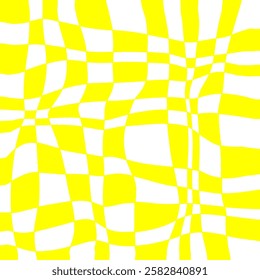 An eye-catching image of a colorful and optically illusionary checkerboard pattern.