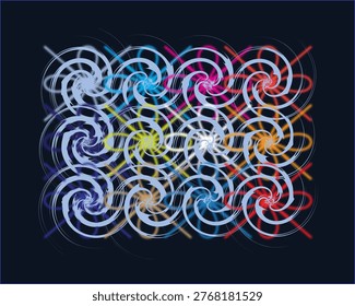 Eyecatching  Multicolorful  Design  For Digital Work  