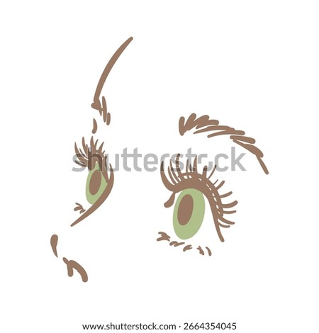 Eyelash extensions False eyelashes image illustration