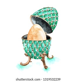 Faberge Watercolor Easter Egg
