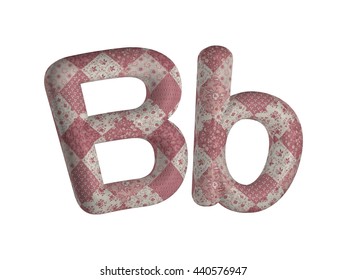 Fabric Ornament Letter B 3d Rendered Stock Illustration 440576947 ...