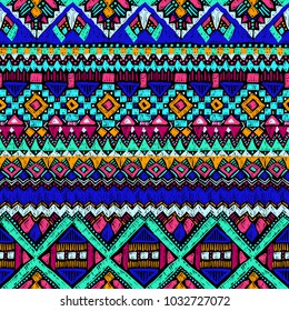 Fabric Pattern Tribal Ornament Ethnic Style Stock Vector (Royalty Free ...