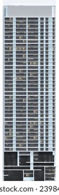 Facade view of moden building - skyscraper	